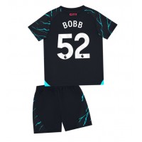 Camisa de time de futebol Manchester City Oscar Bobb #52 Replicas 3º Equipamento Infantil 2023-24 Manga Curta (+ Calças curtas)